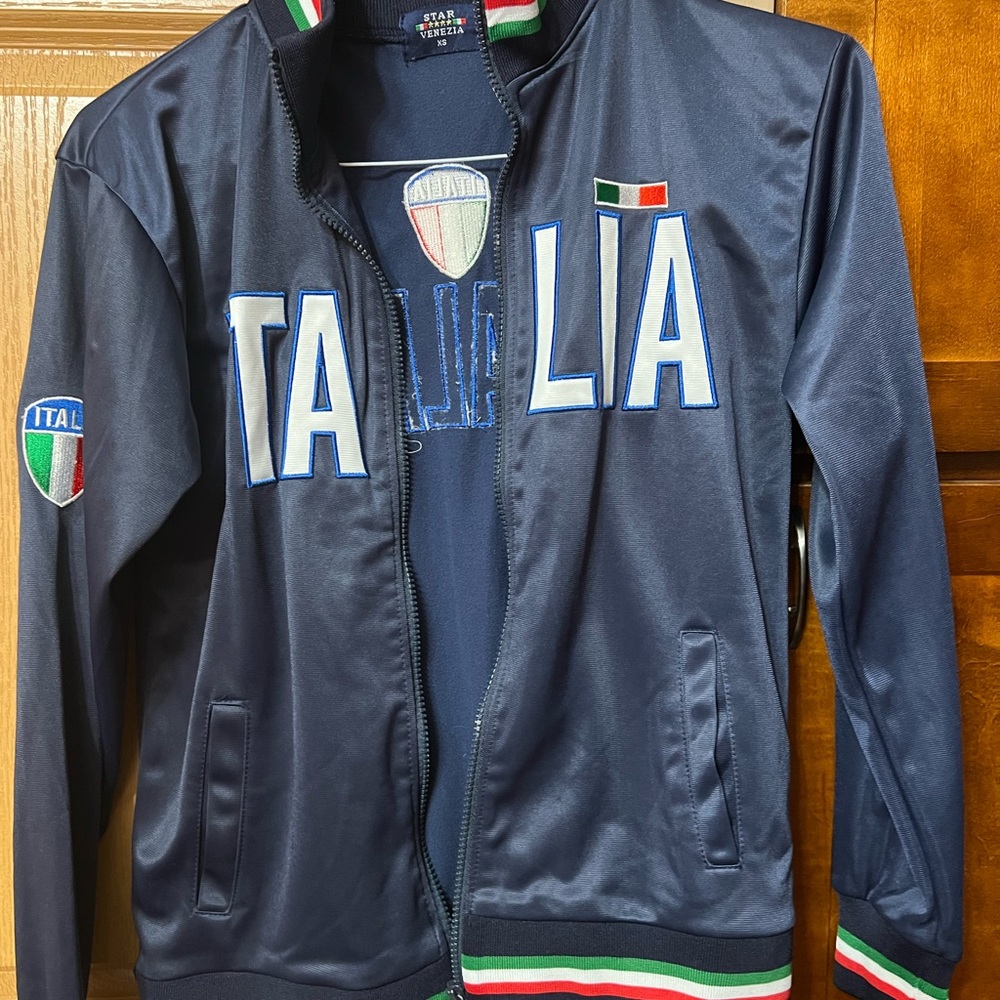 Venezia Navy Jacket with Italian Accents